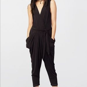 Rachel Roy Draped Sleeveless Jumpsuit